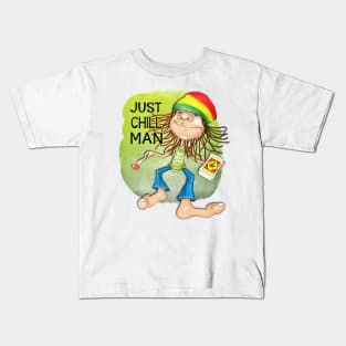 Rasta Vibes - Just Chill Man Collection Kids T-Shirt